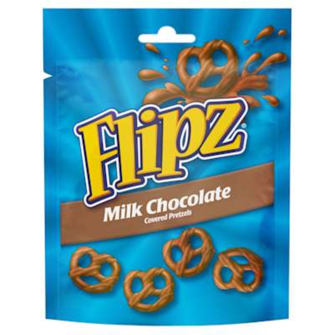 MCVITIES FLIPZ MILK CHOCOLATE PRETZELS 90G
